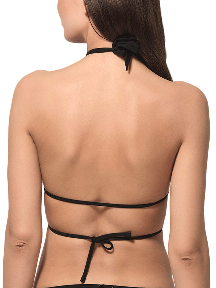 Haut maillot de bain triangle convertible Blue Sense Luna Splendida noir
