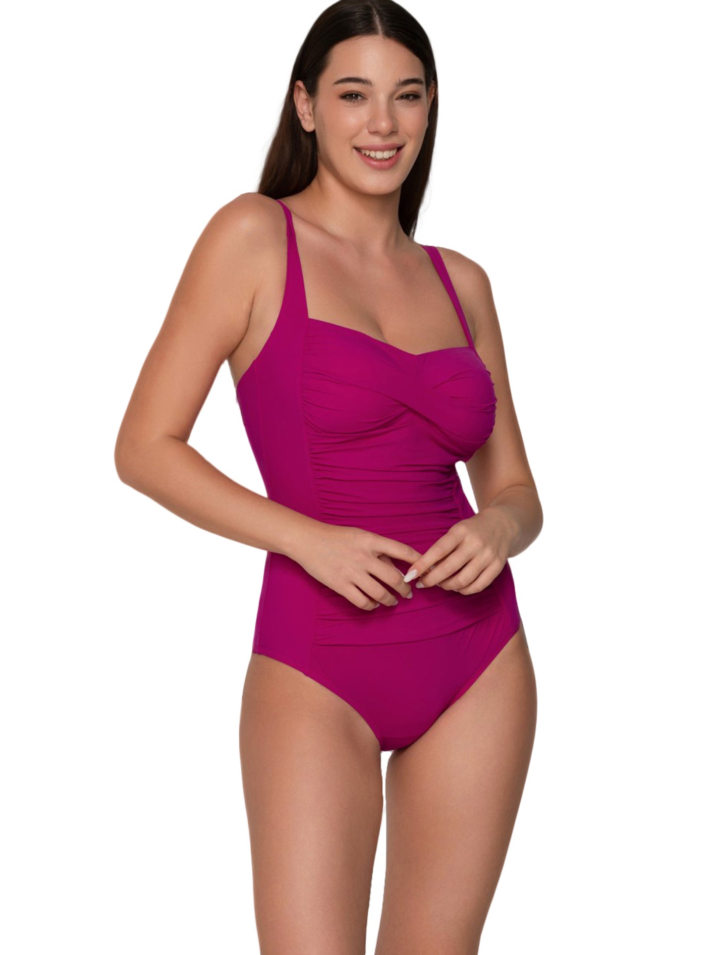 Maillot de bain amincissant 1 pièce préformé TK-5 Blue Sense bonnets C à E Luna