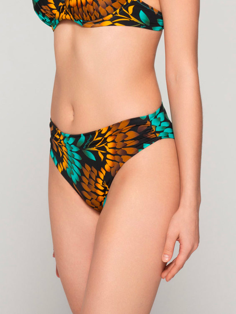 Bas maillot slip de bain 5cm plissé EMERALD Luna Splendida