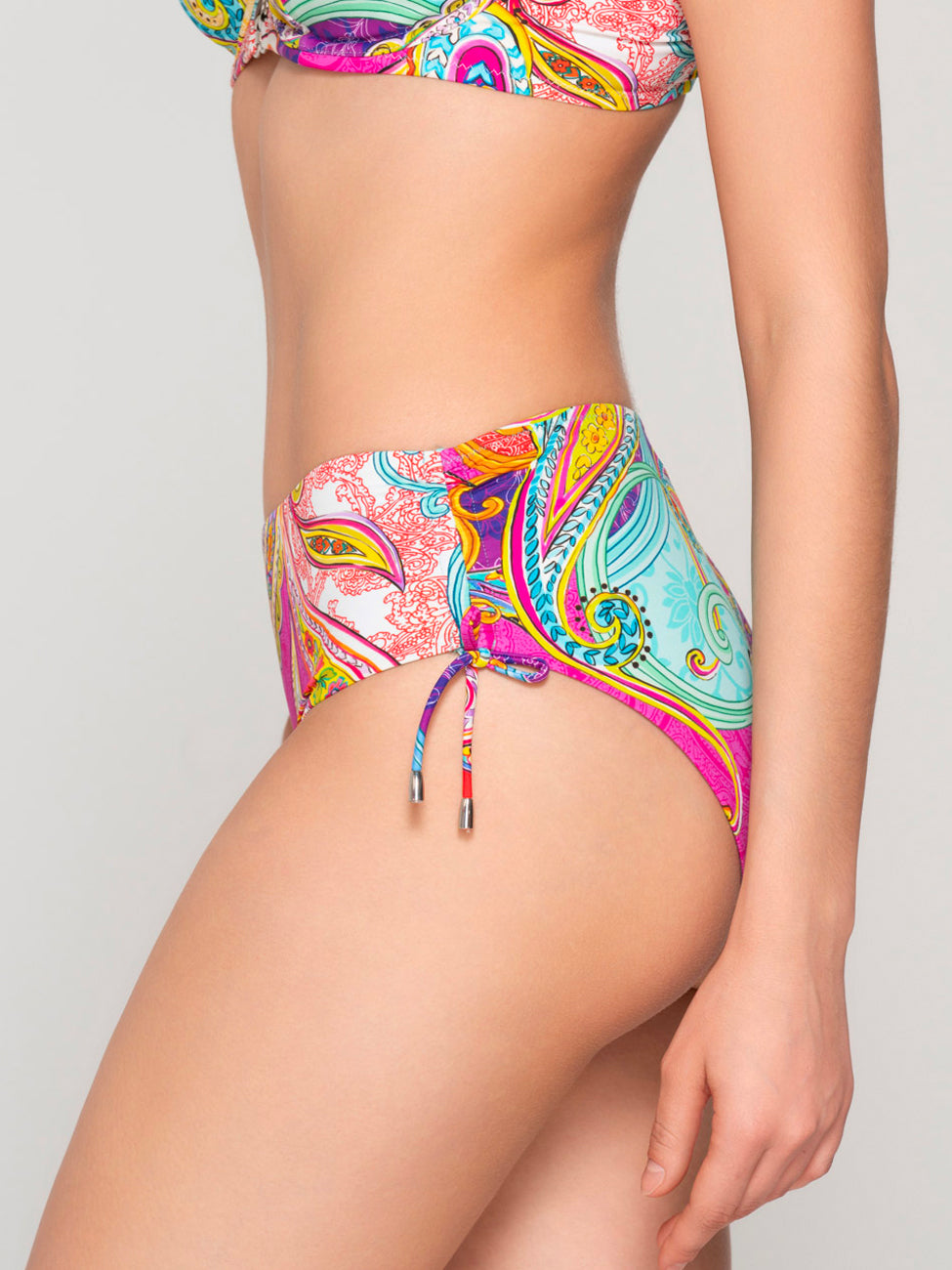 Bas maillot slip de bain côtés froncés MADISON Luna Splendida