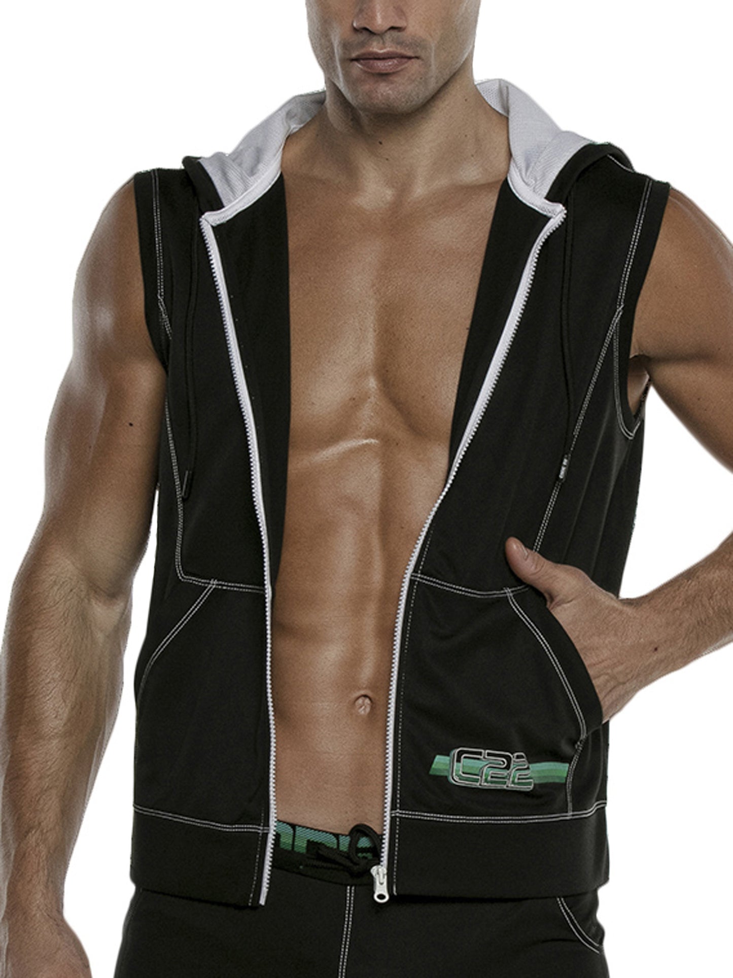 Veste à capuche sans manches Motion Code22