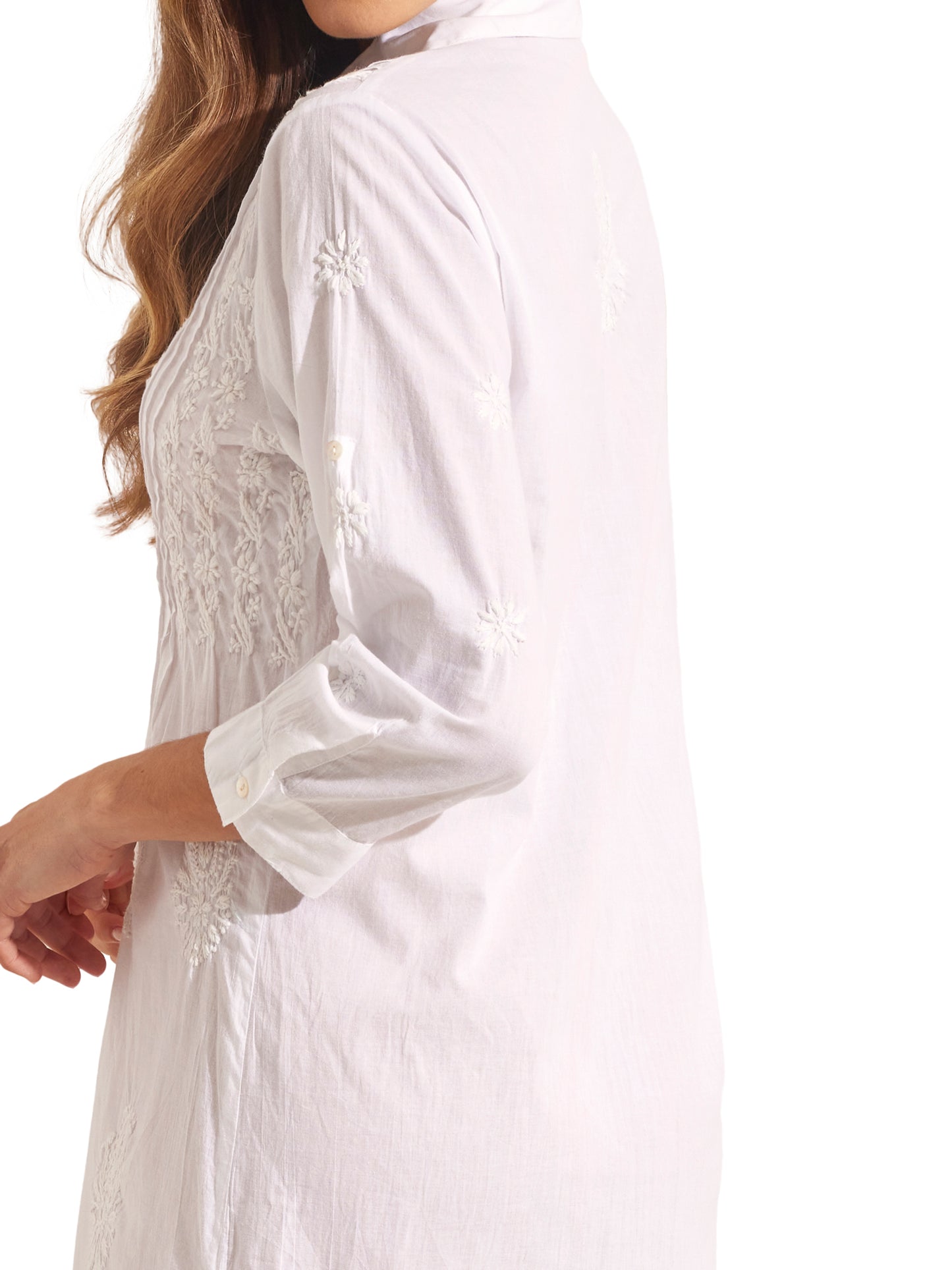 Robe longue de plage manches trois-quarts Complementos Selmark Mare