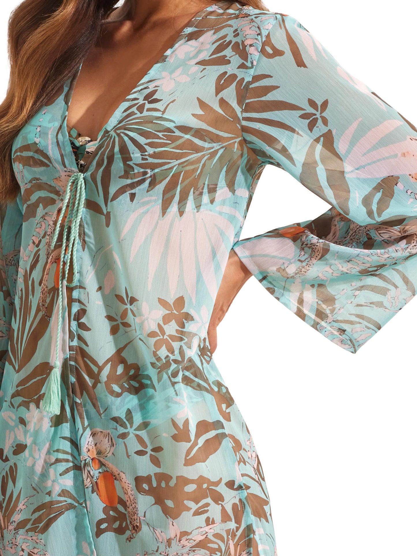 Kimono de plage mi-long AMAZONIA Selmark Mare