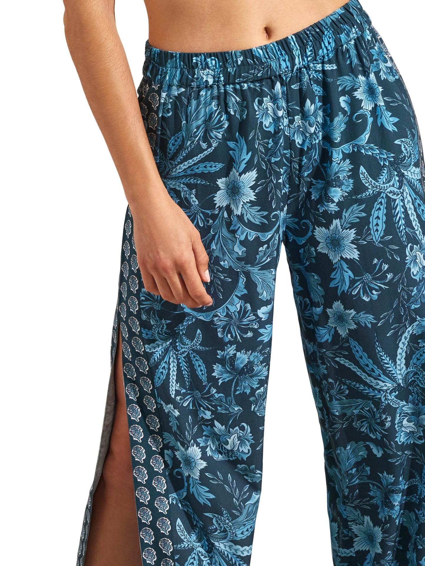 Pantalon de plage palazzo fendu ACANTHUS Selmark Mare