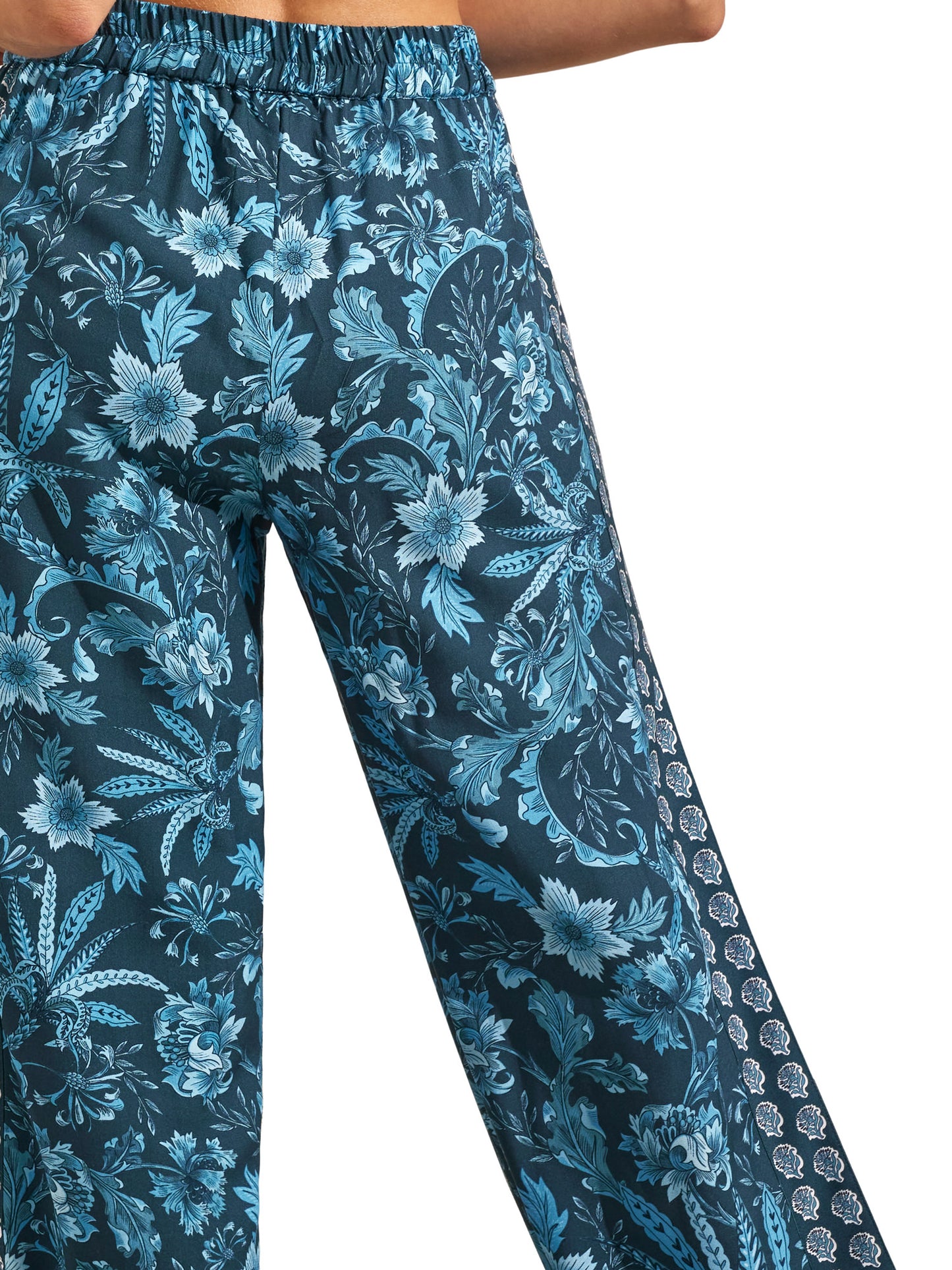 Pantalon de plage palazzo fendu ACANTHUS Selmark Mare