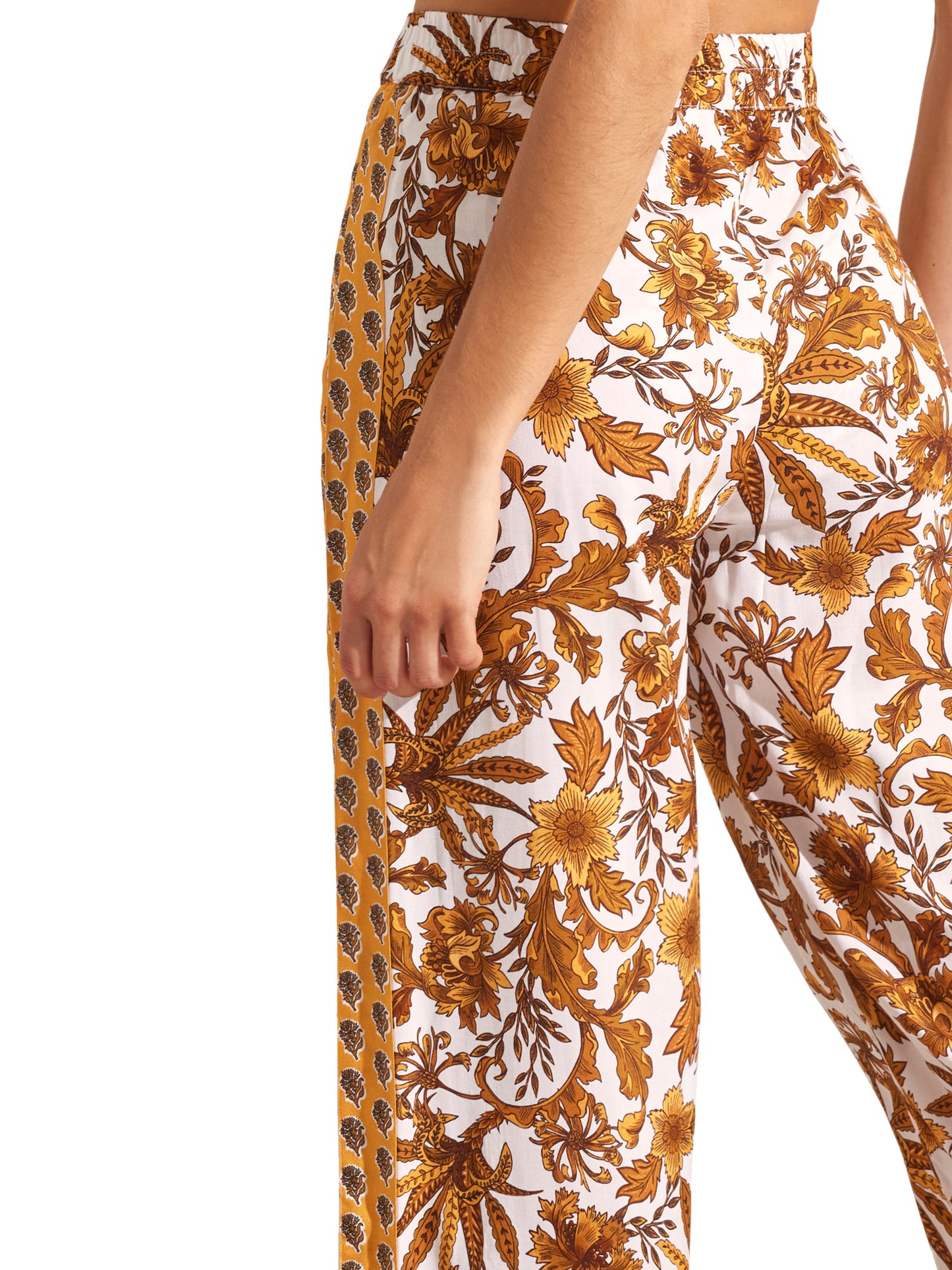 Pantalon de plage palazzo fendu ACANTHUS Selmark Mare