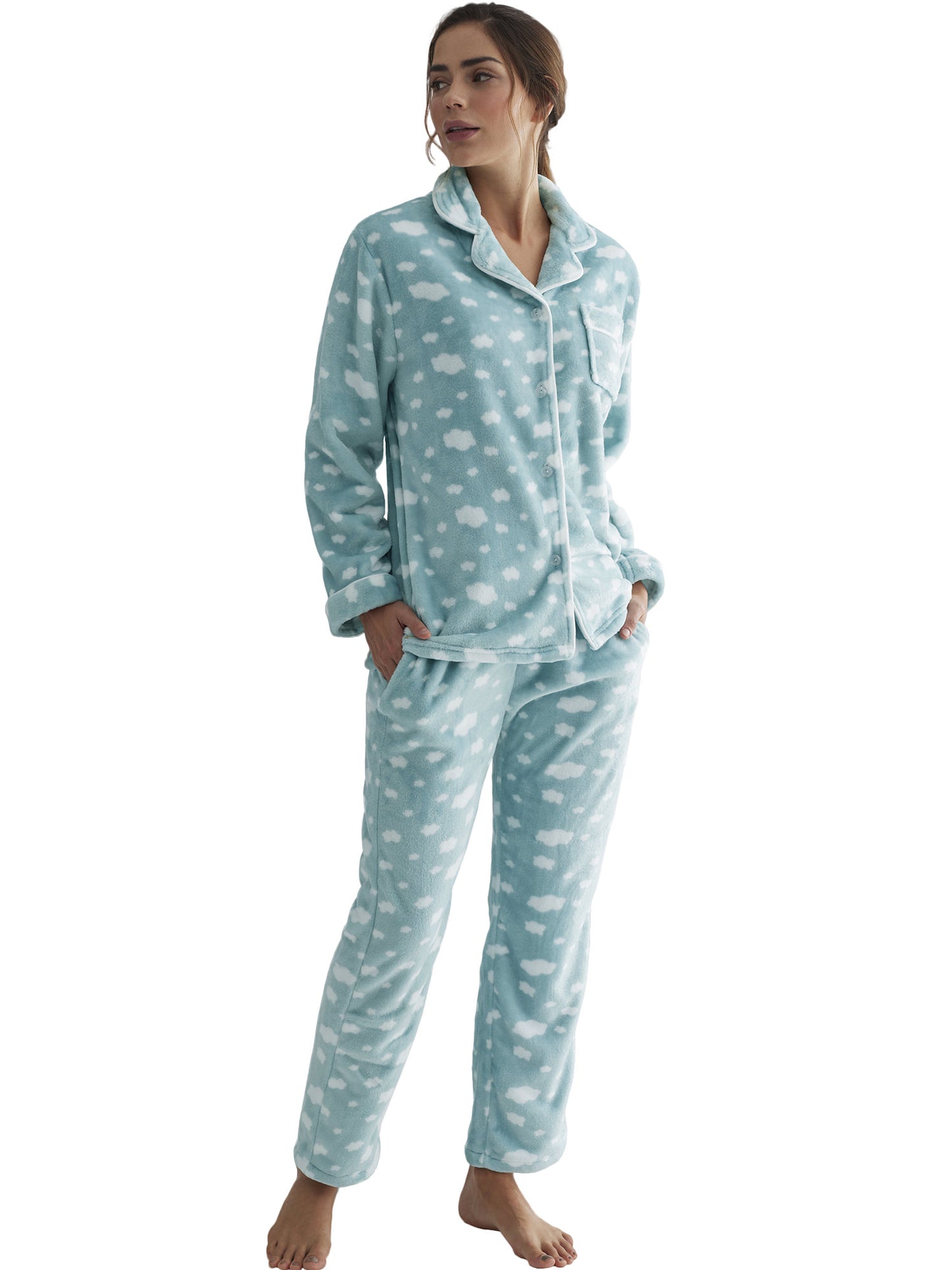 Pyjama pantalon chemise manches longues Polar Joven Selmark
