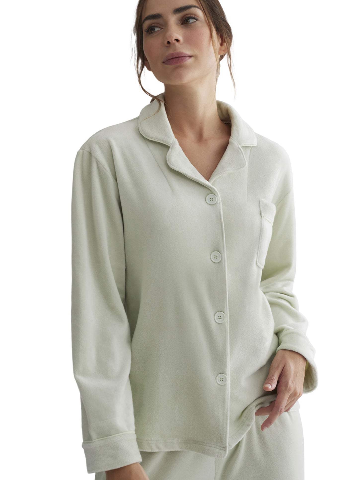 Tenue détente et intérieur pyjama pantalon chemise Polar Soft Selmark