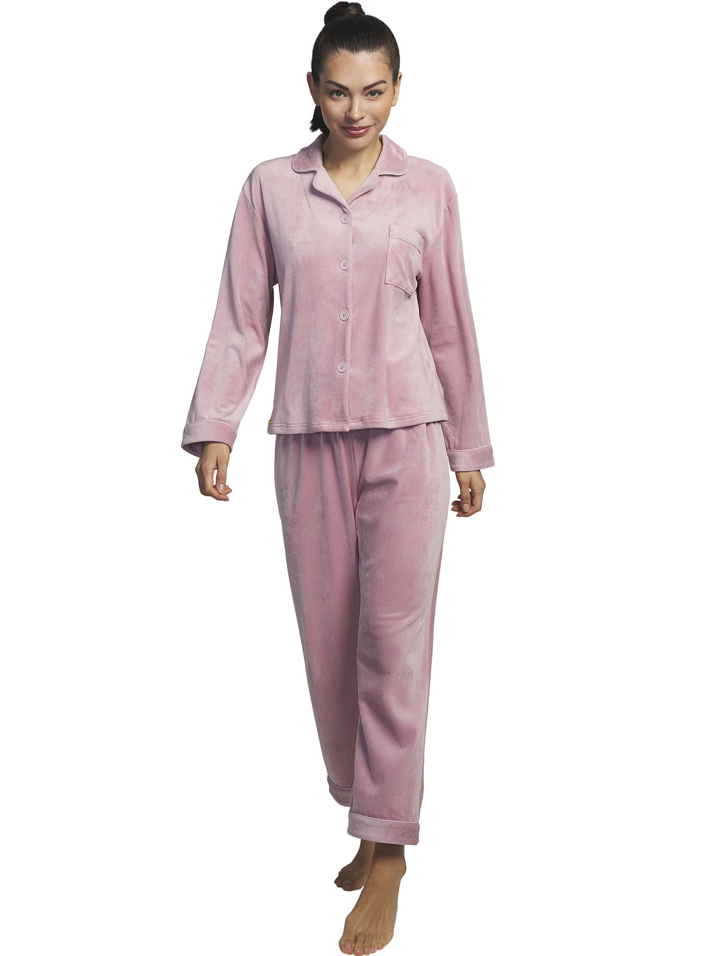 Tenue détente et intérieur pyjama pantalon chemise Polar Soft Selmark