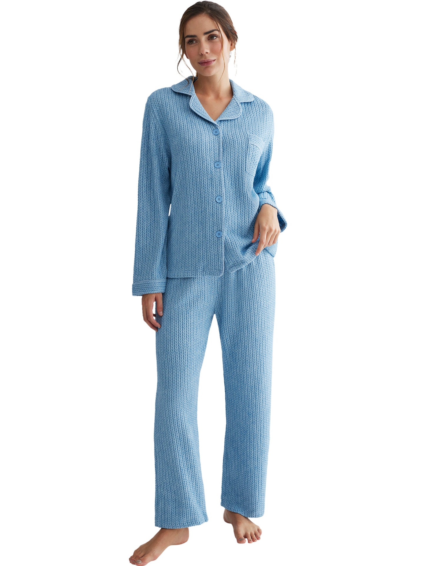 Pyjama pantalon chemise manches longues Espiga Selmark