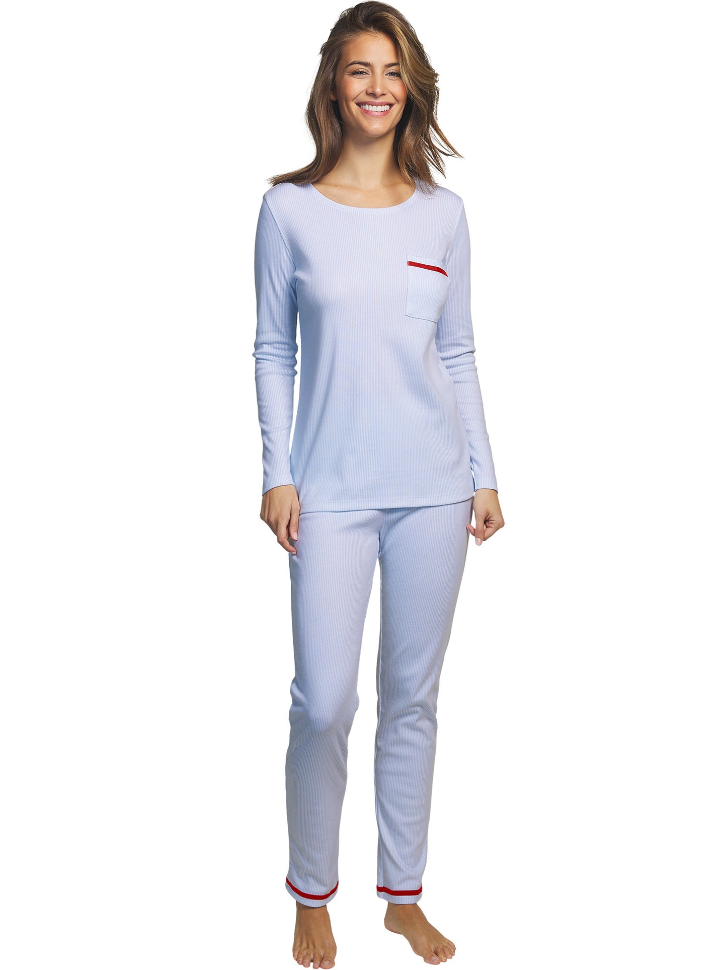 Pyjama pantalon haut manches longues Rayas Selmark