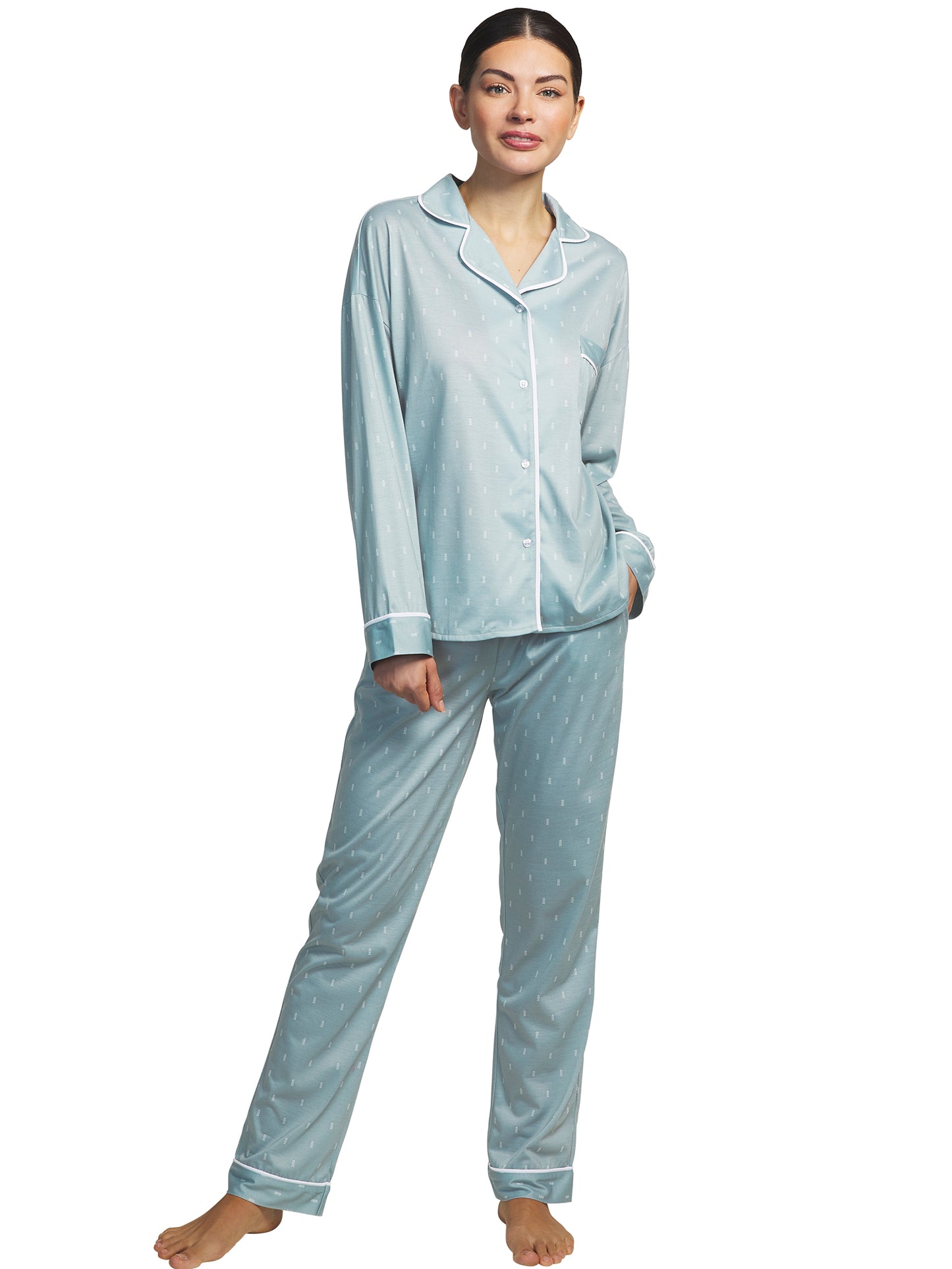Pyjama pantalon chemise manches longues Algodon Selmark