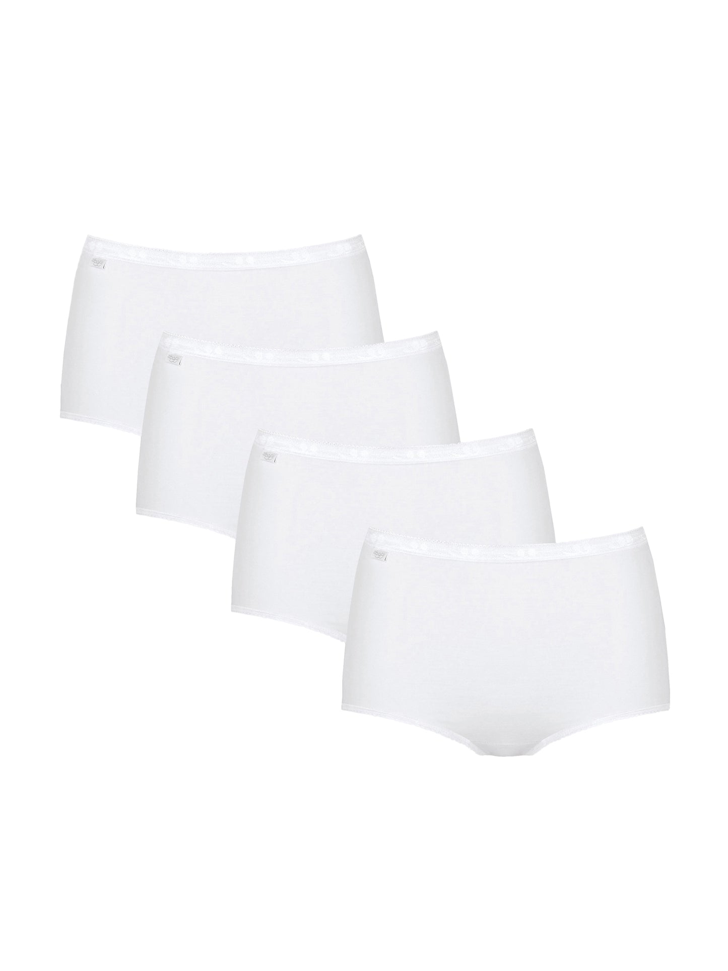 Pack x4 slips taille haute BASIC PLUS Sloggi
