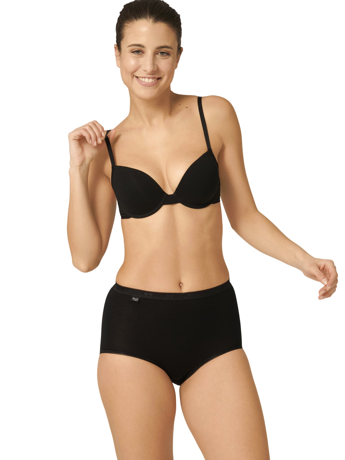 Pack x4 slips taille haute BASIC PLUS Sloggi