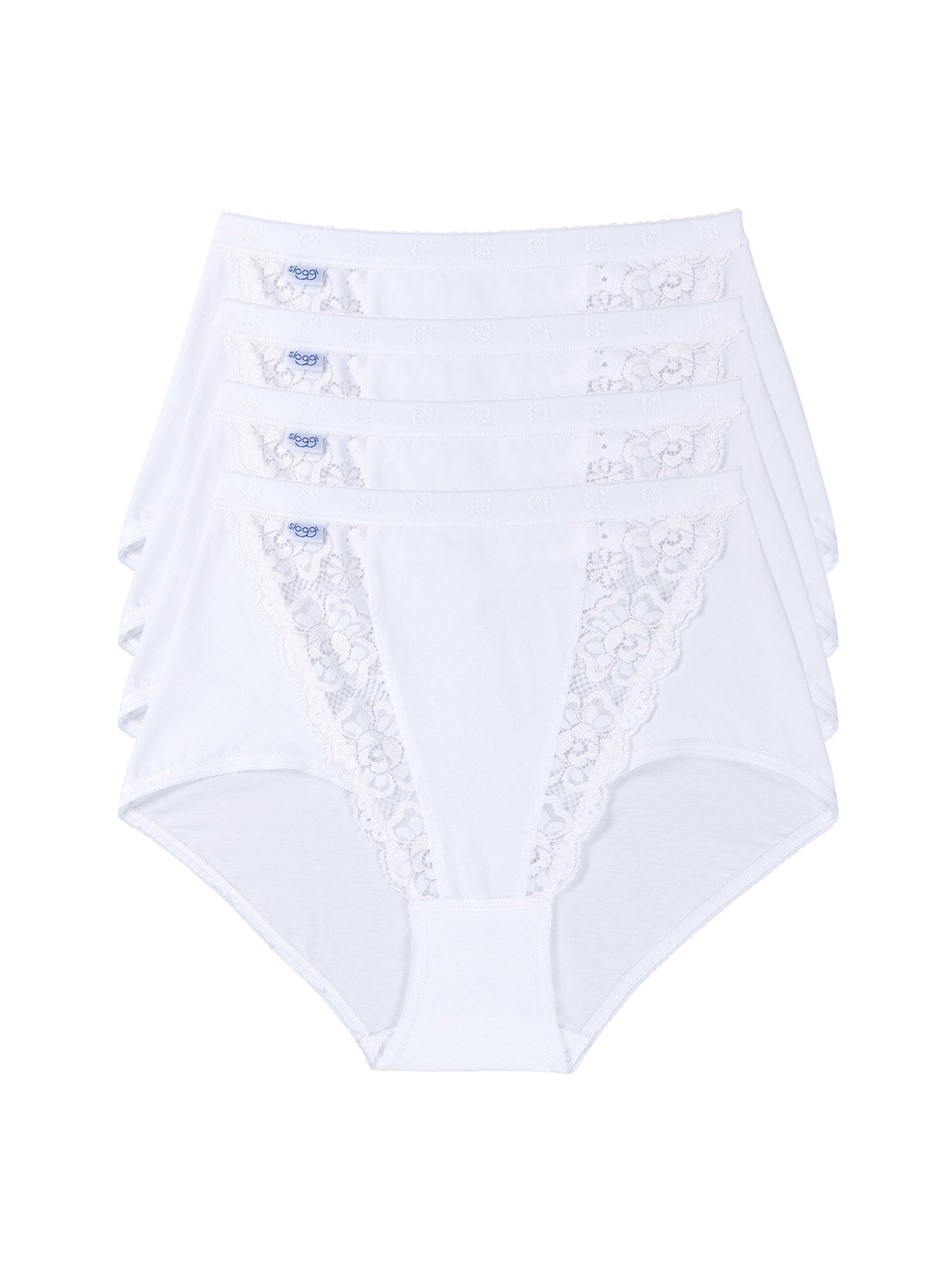 Pack x4 slips taille haute CHIC Sloggi