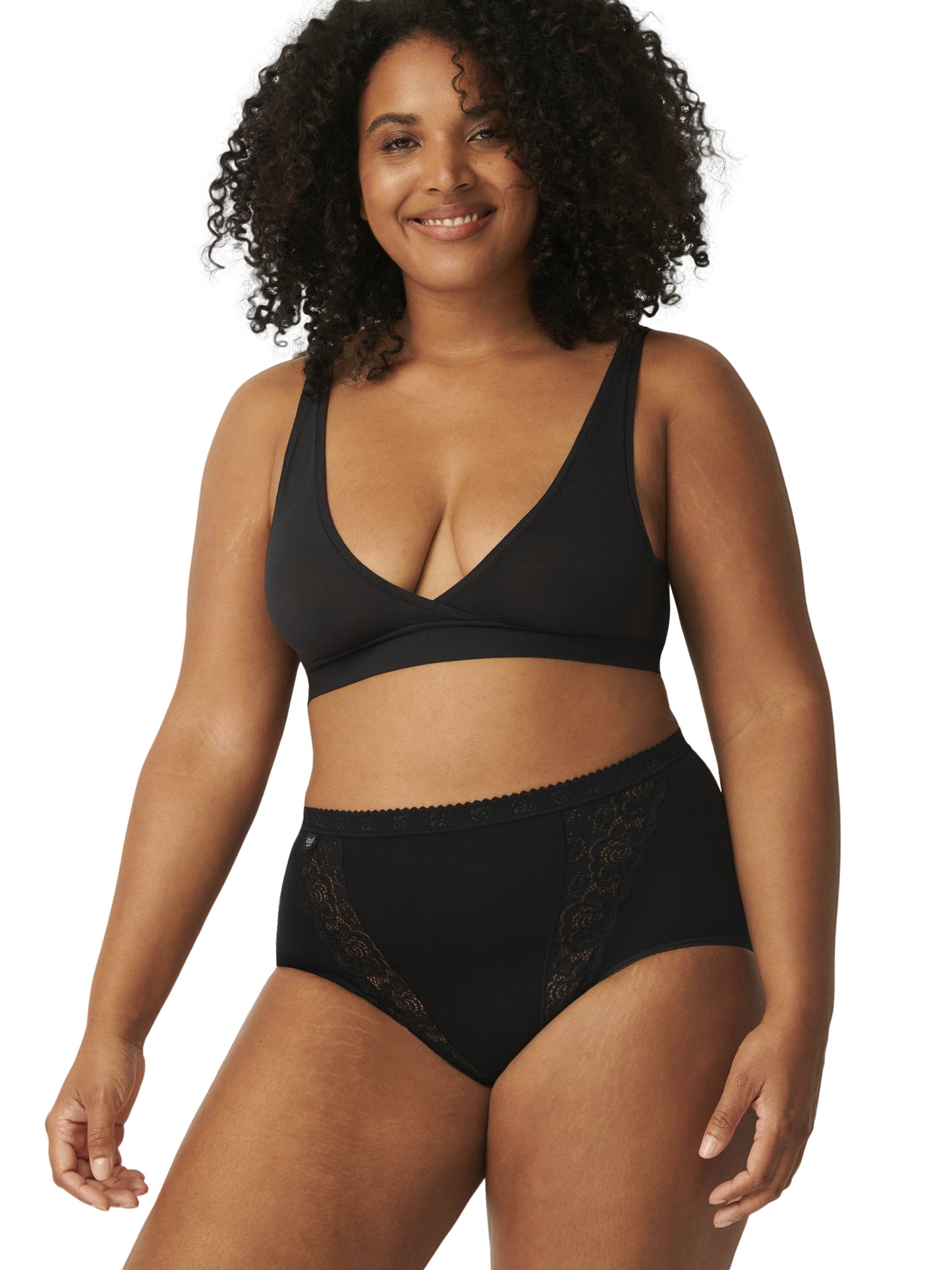Pack x4 slips taille haute CHIC Sloggi