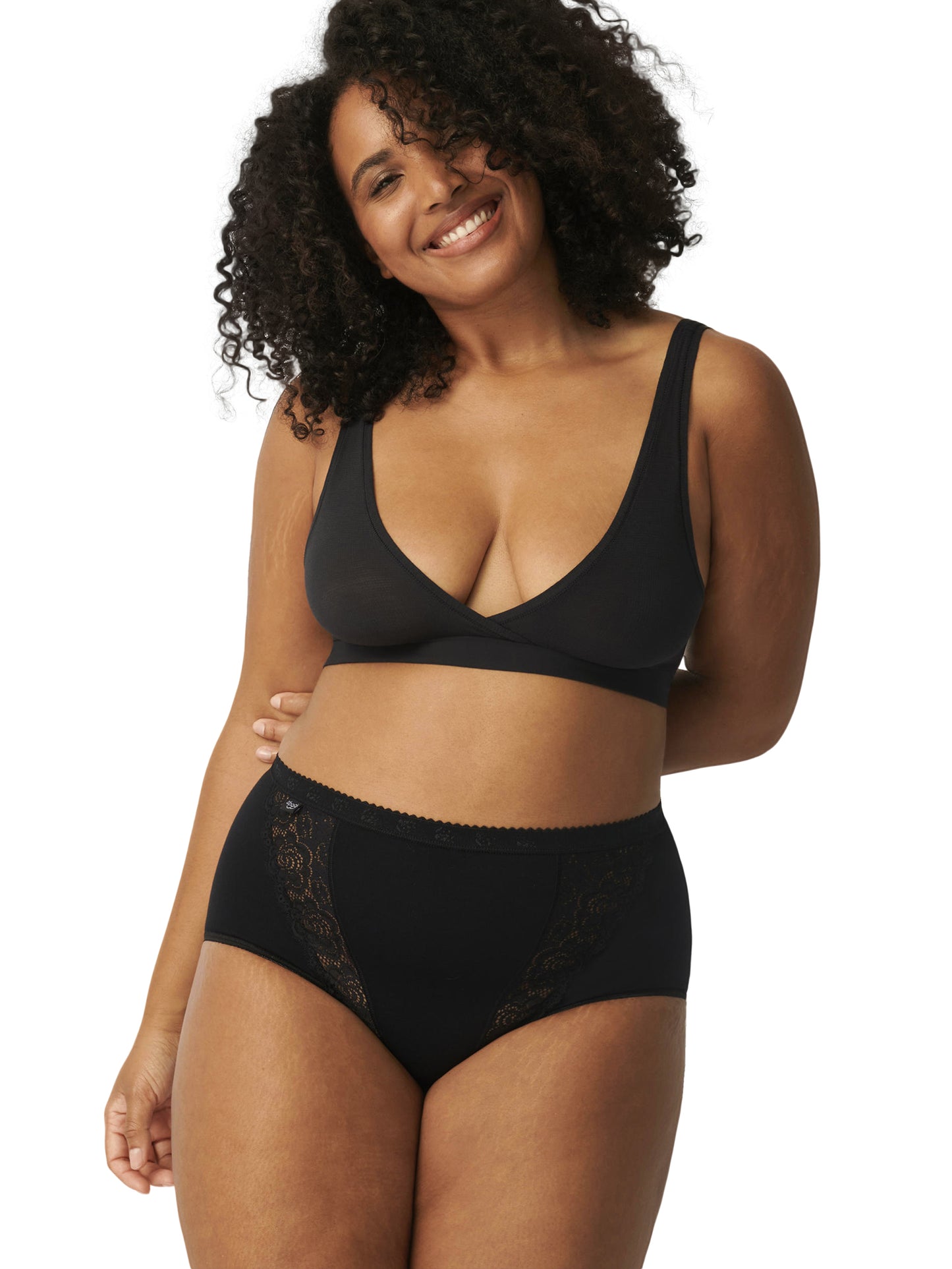 Pack x4 slips taille haute CHIC Sloggi