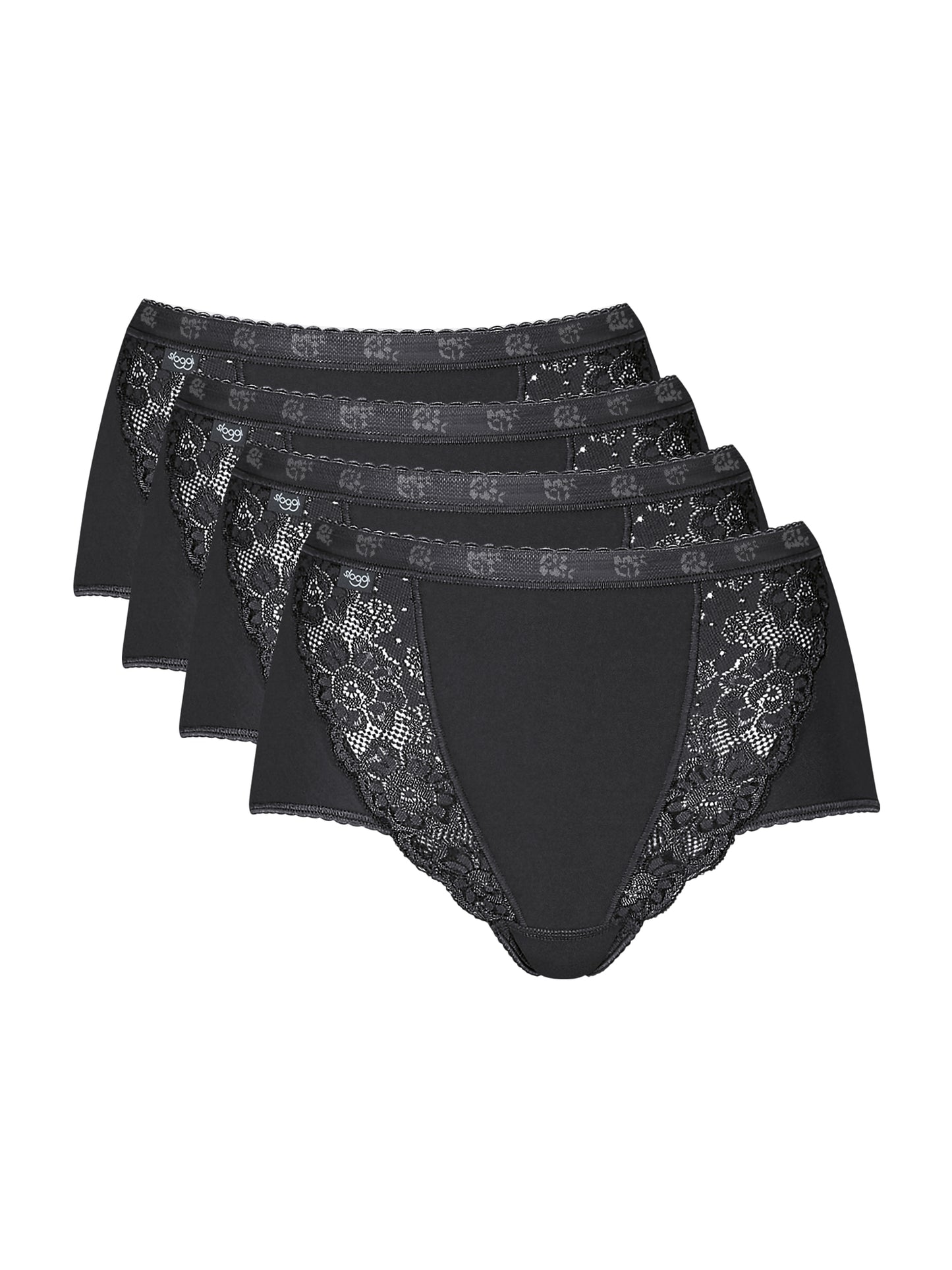Pack x4 slips taille haute CHIC Sloggi