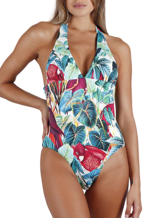Maillot de bain 1 pièce dos nu préformé Tropical Admas