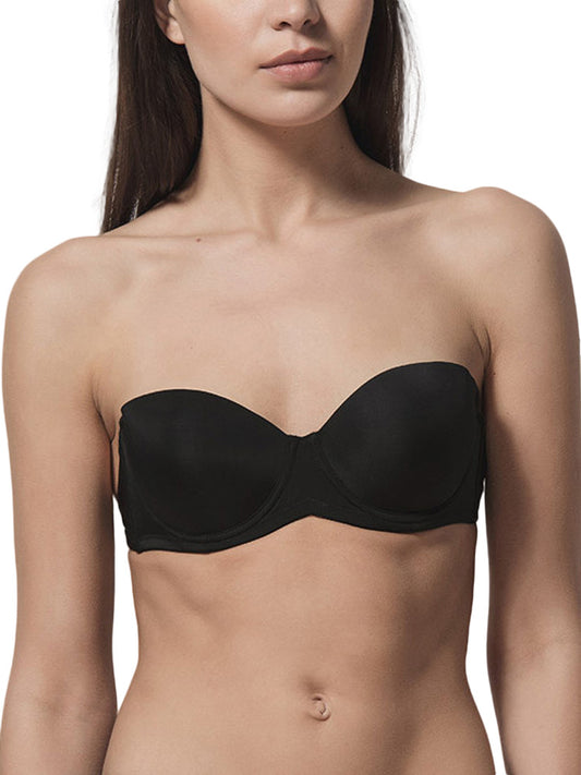 Soutien-gorge bandeau multi-positions Secret Luna Splendida noir