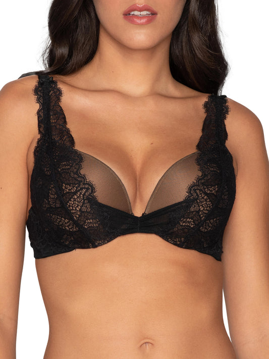 Soutien-gorge super push-up Orchidea noir Luna Splendida
