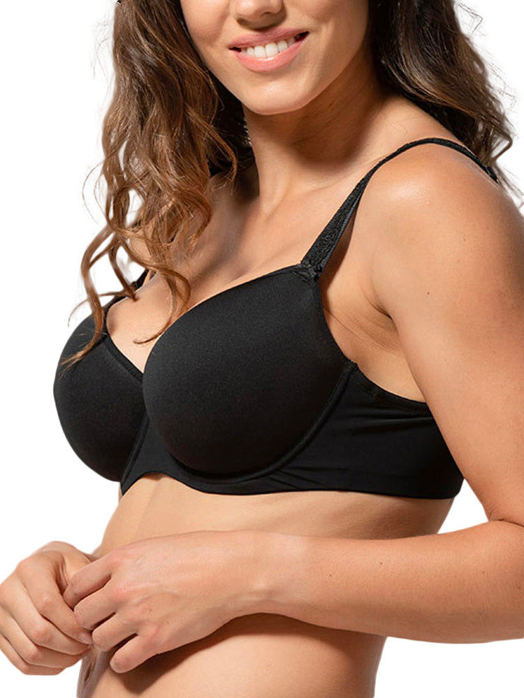 Soutien-gorge balconnet préformé Celebration noir Luna Splendida