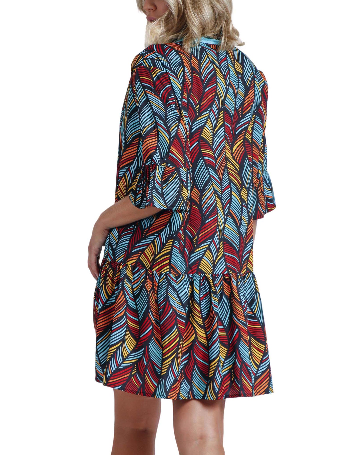 Caftan de plage Ethnic Feathers Admas