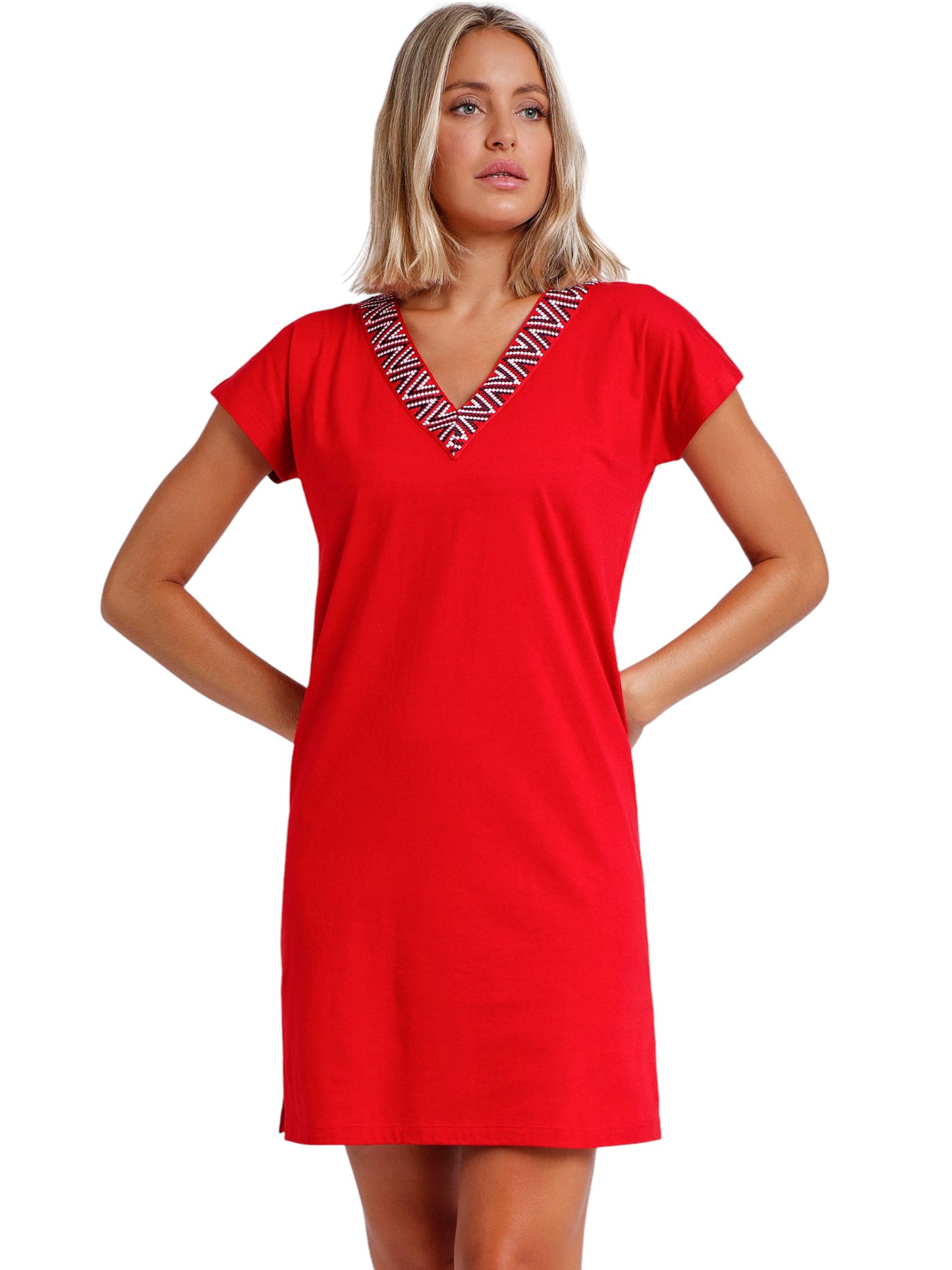 Robe de plage manches courtes Sailor Club Admas