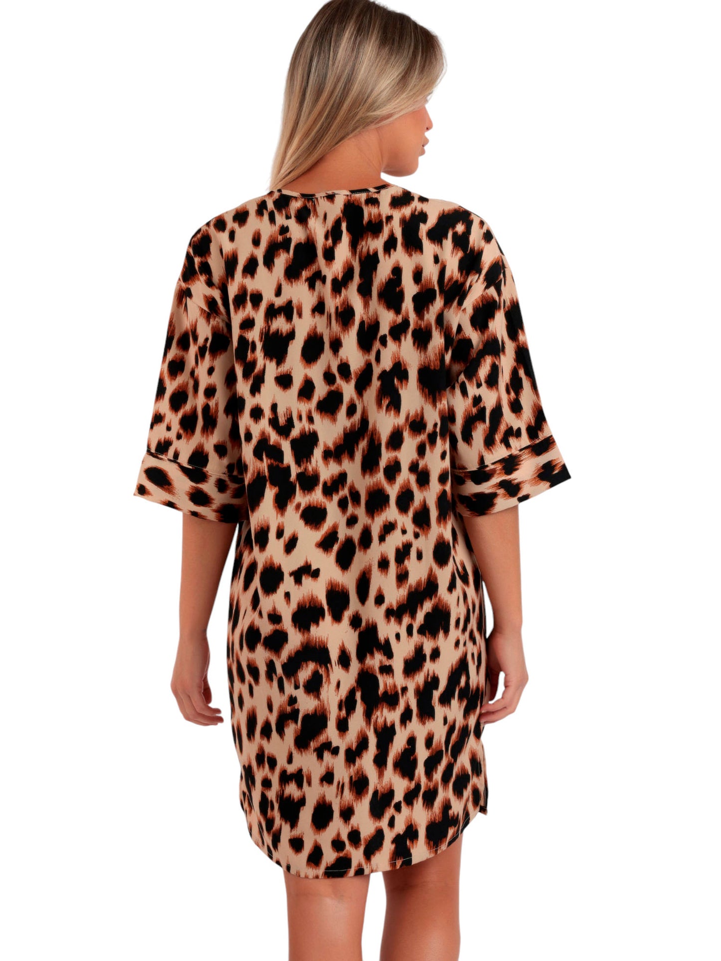 Tunique de plage demi-manches Big Skin Admas