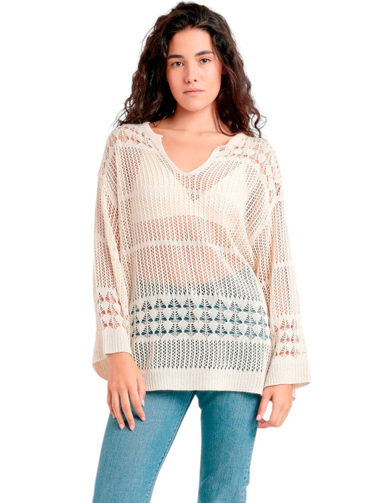 Sweater manches longues Crochet Admas