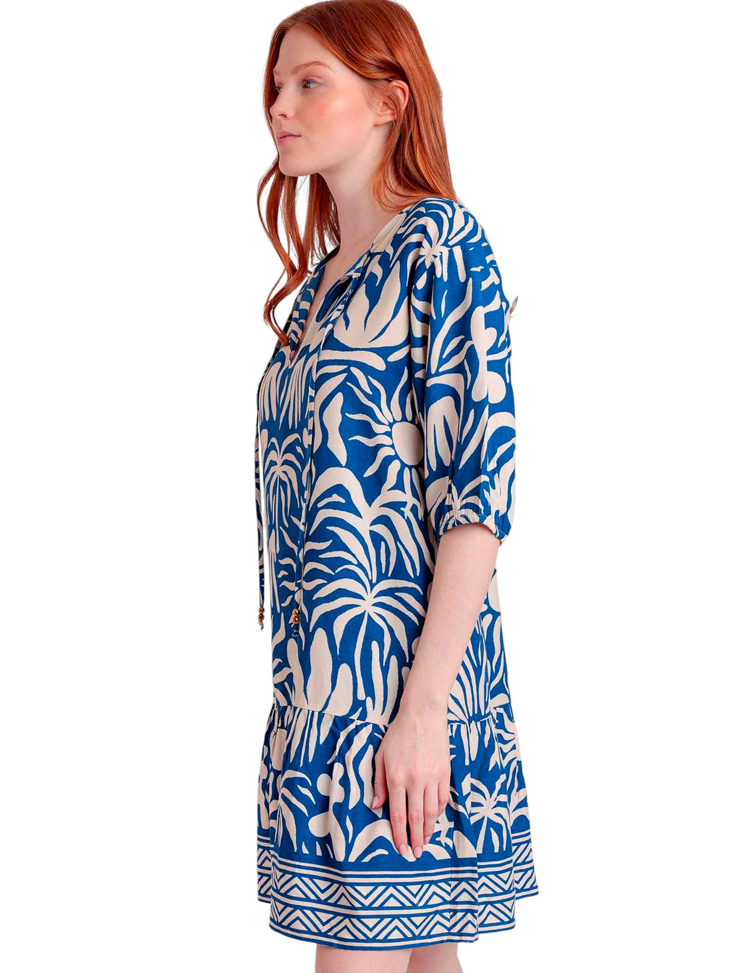 Robe estivale manches trois-quarts Sun Summer Admas
