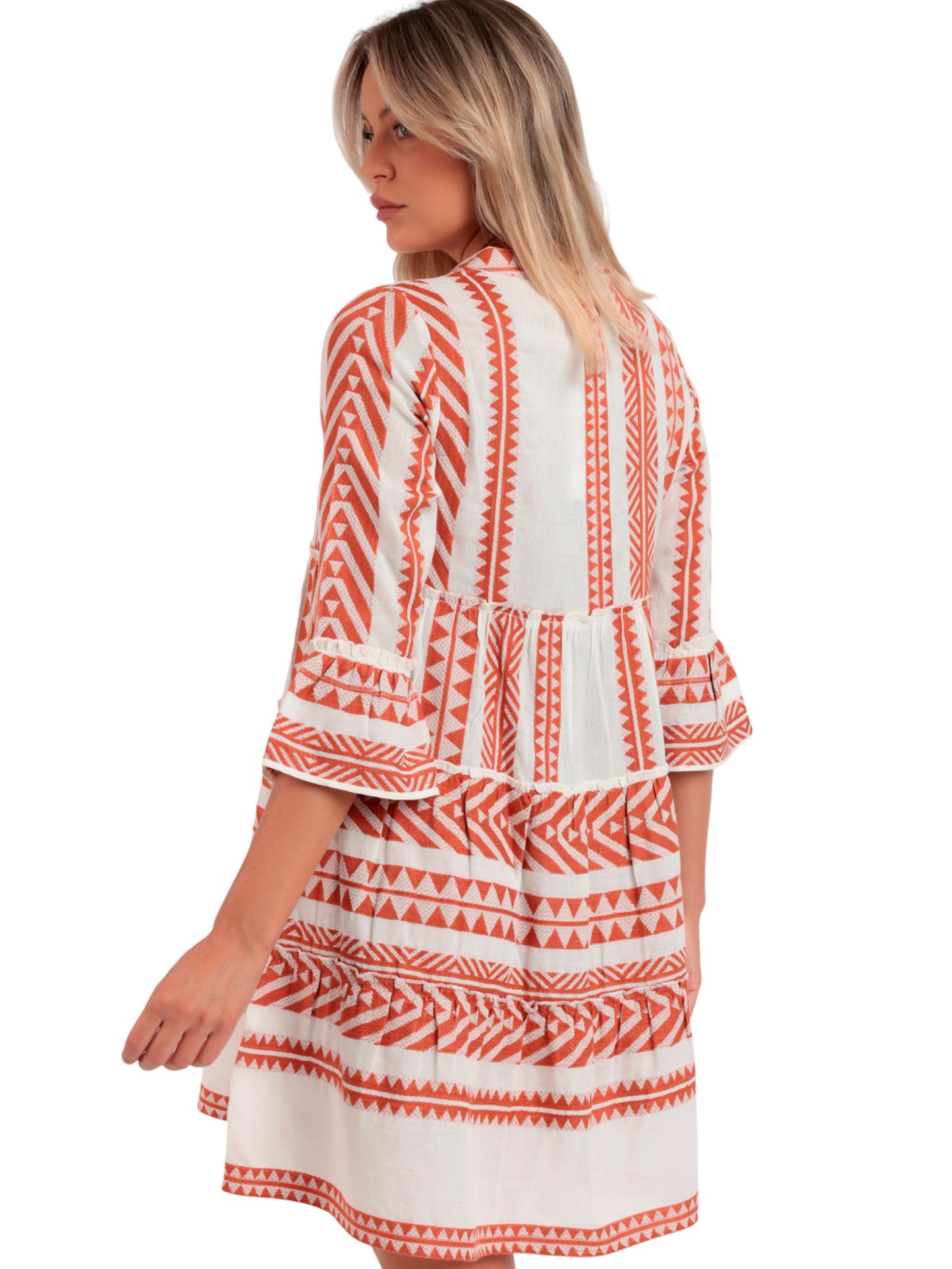 Robe estivale manches trois-quarts Sicilia Admas