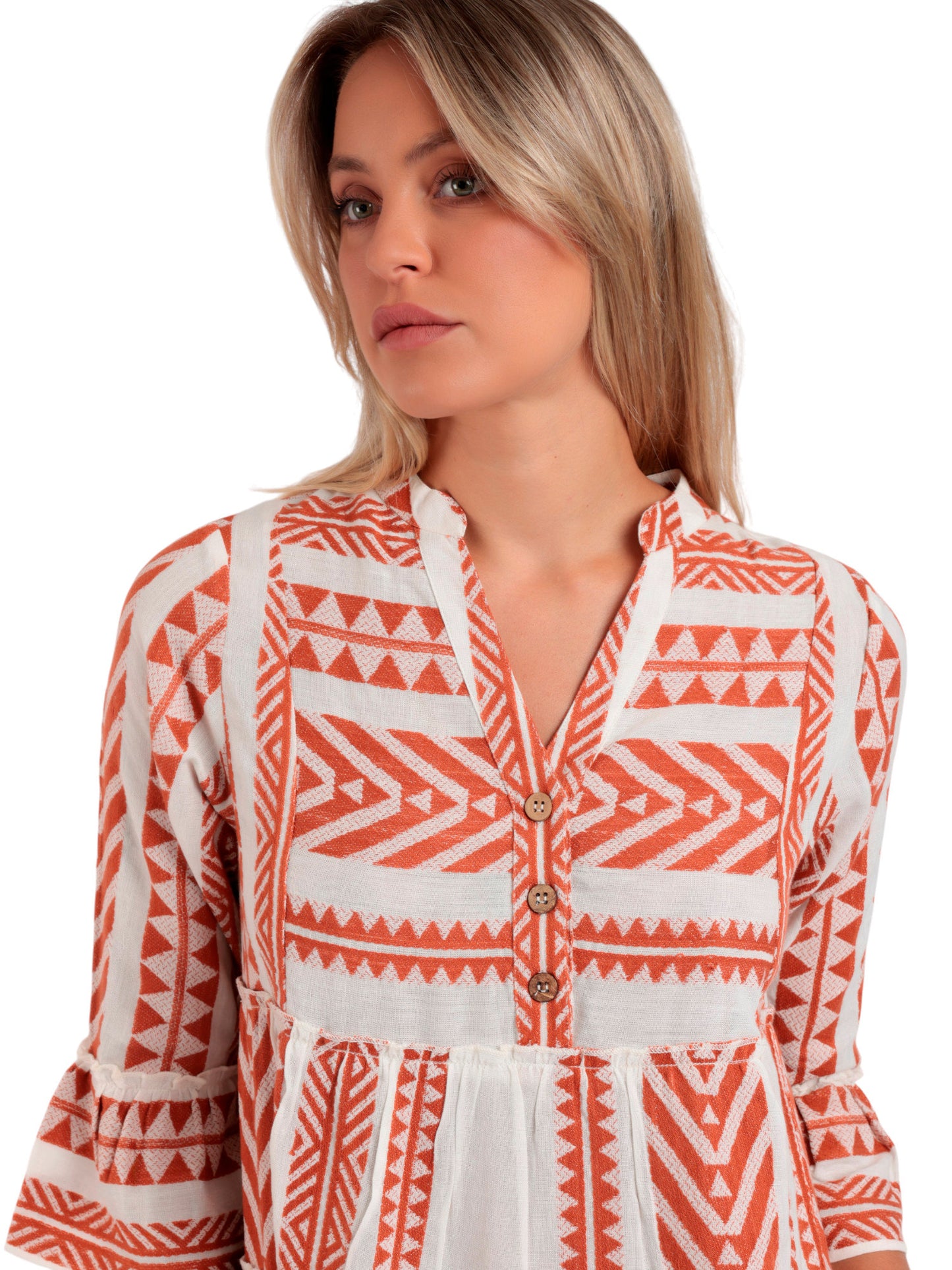 Robe estivale manches trois-quarts Sicilia Admas