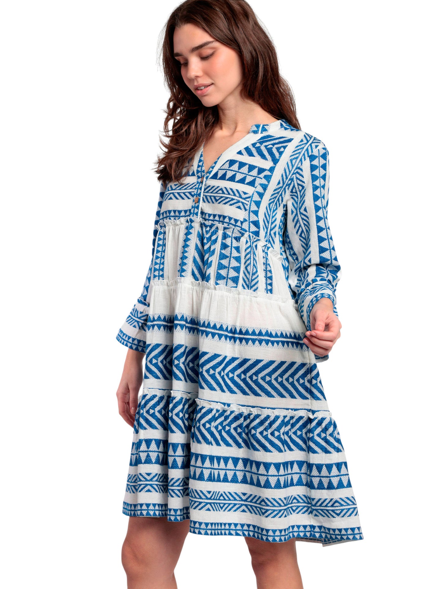 Robe estivale manches trois-quarts Sicilia Admas