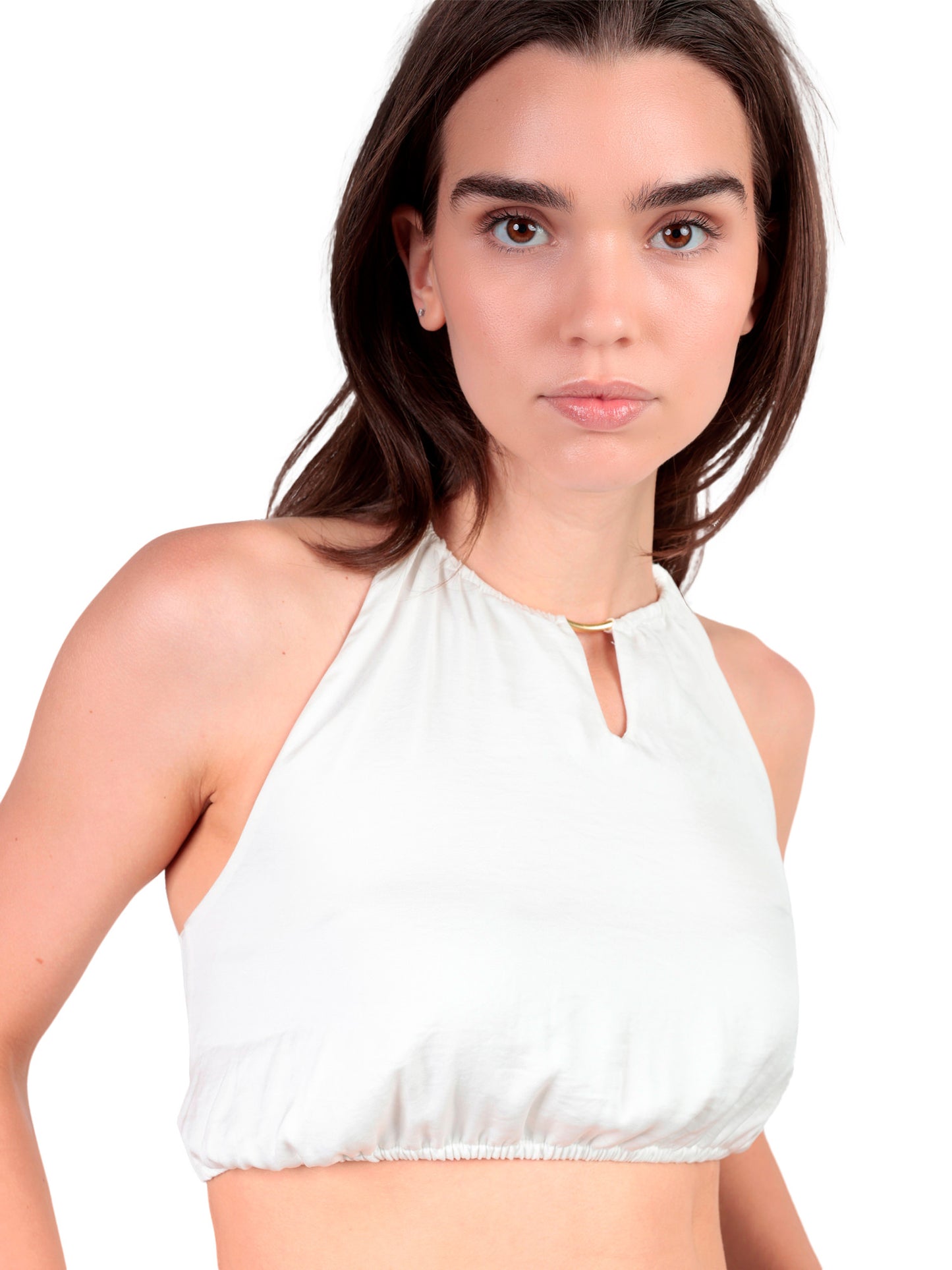 Ensemble estival satin top et pantalon Satinee Beach Admas