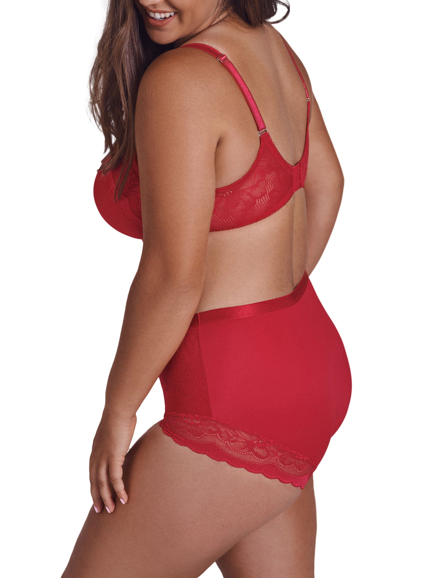 Soutien-gorge préformé Evelyn rouge Lisca - bonnets B à E