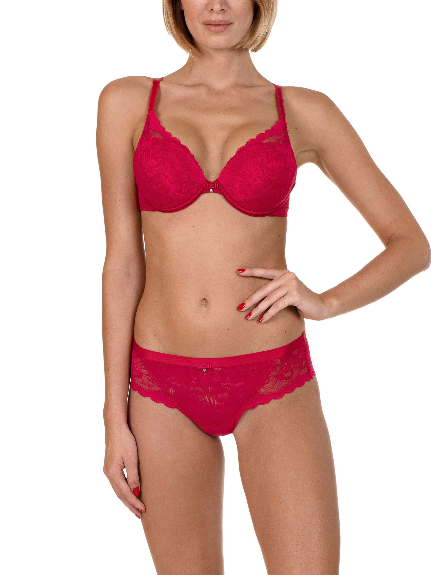 Soutien-gorge push-up Evelyn Lisca rouge