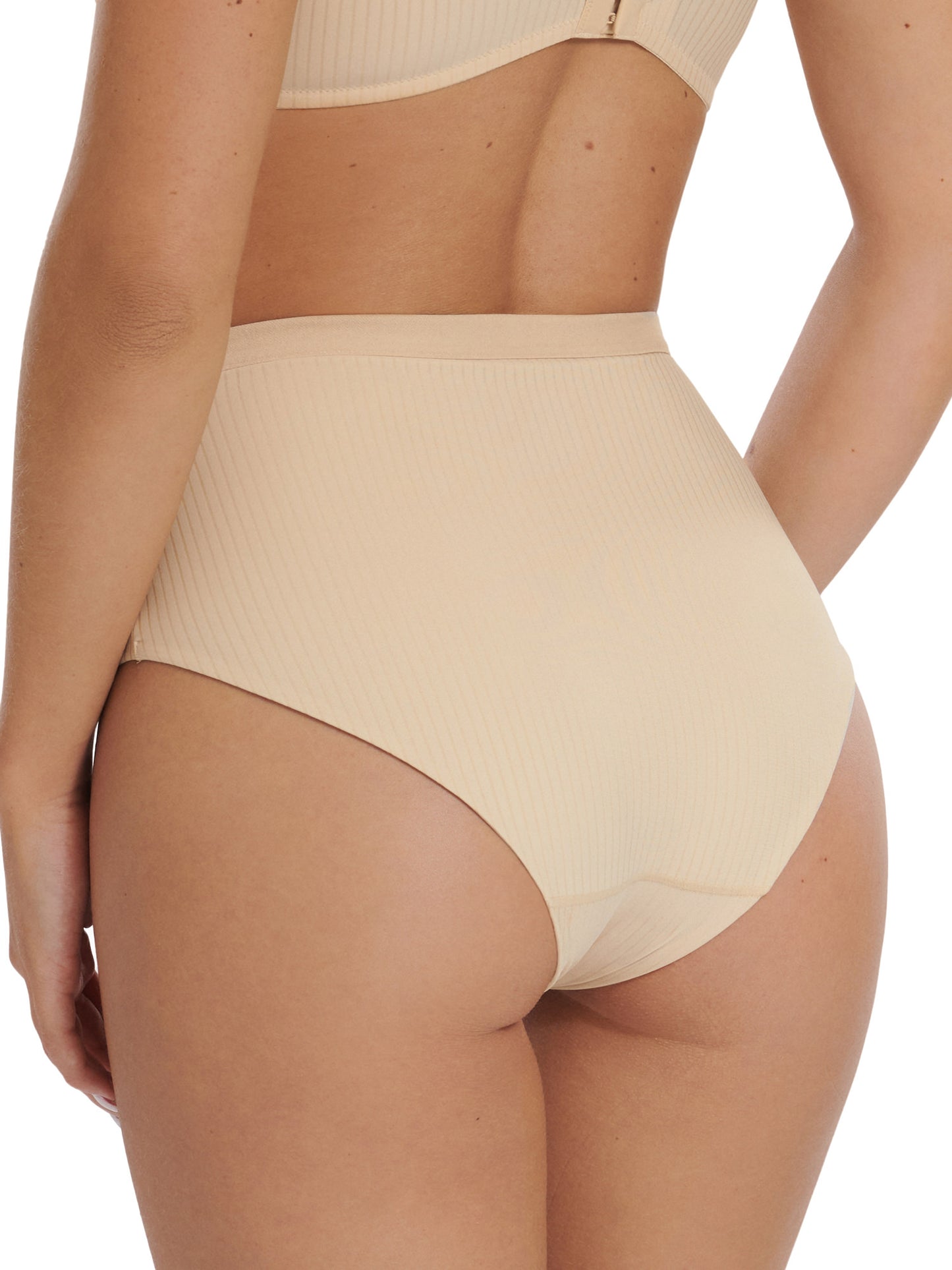 Slip à taille haute Laura Lisca Beige