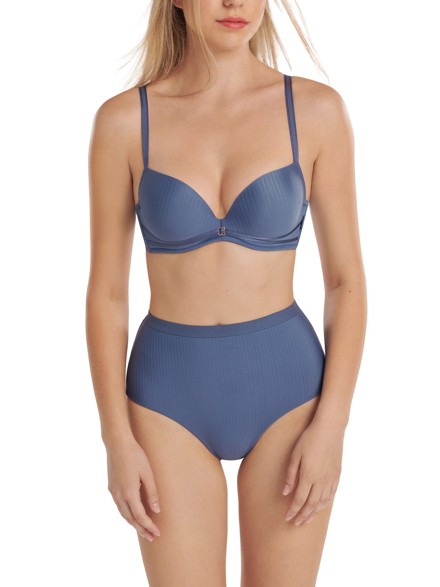 Slip à taille haute Laura Lisca Bleu