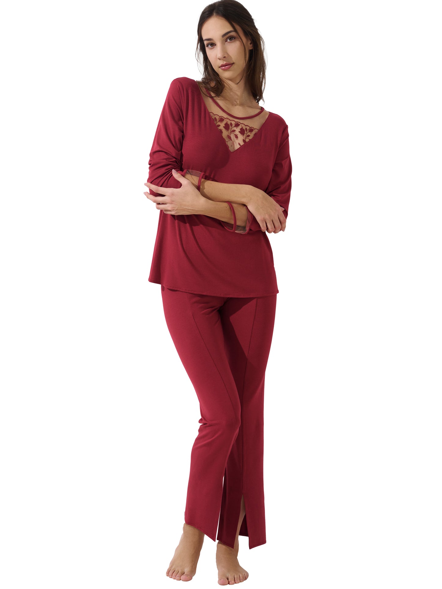 Pyjama pantalon top manches longues Gloriosa Lisca