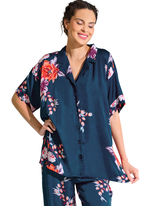 Haut pyjama chemise manches courtes AMARYLLIS Lisca