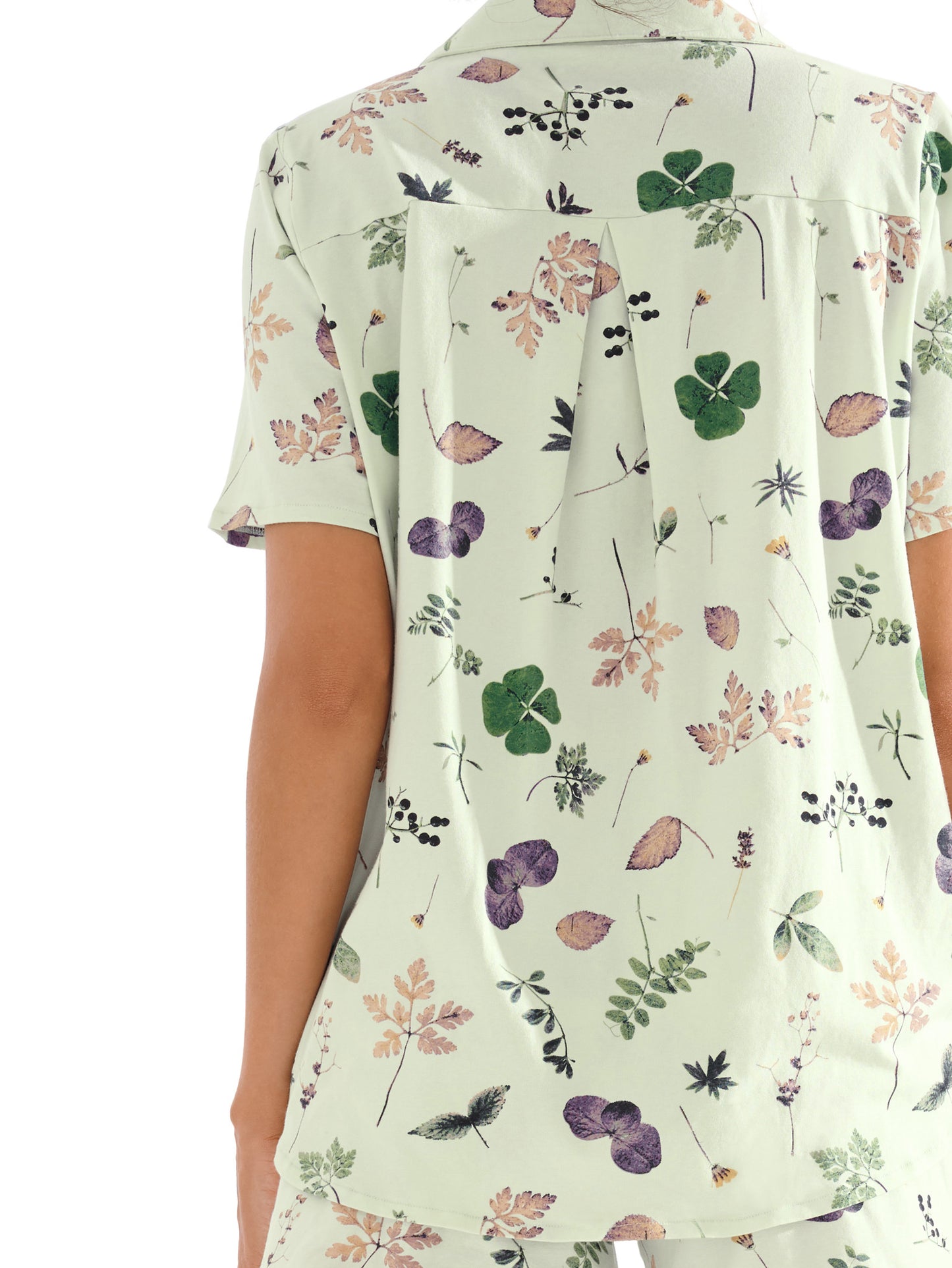 Pyjama short chemise manches courtes POMPEYA Lisca