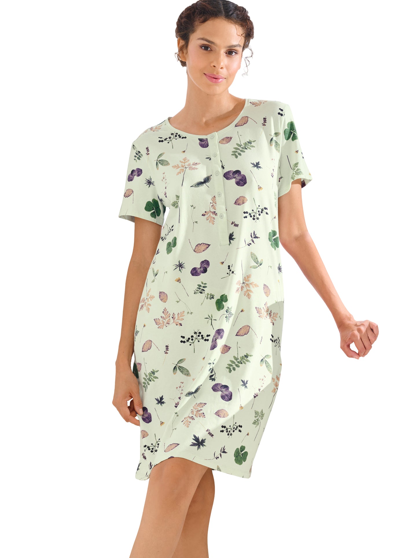 Chemise de nuit manches courtes POMPEYA Lisca