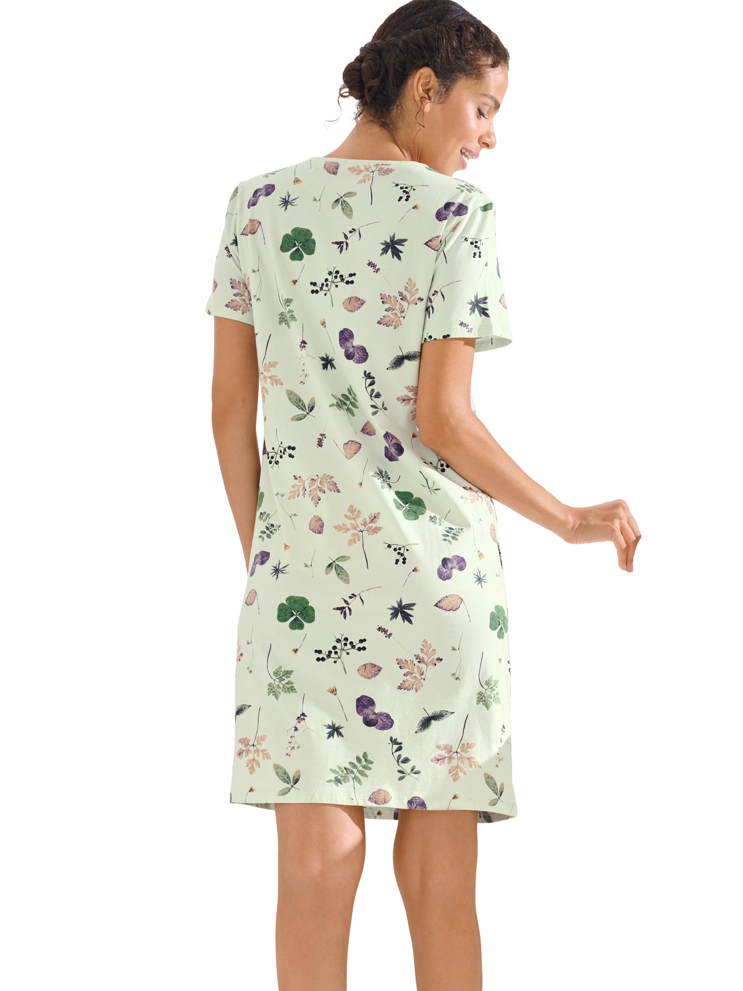 Chemise de nuit manches courtes POMPEYA Lisca