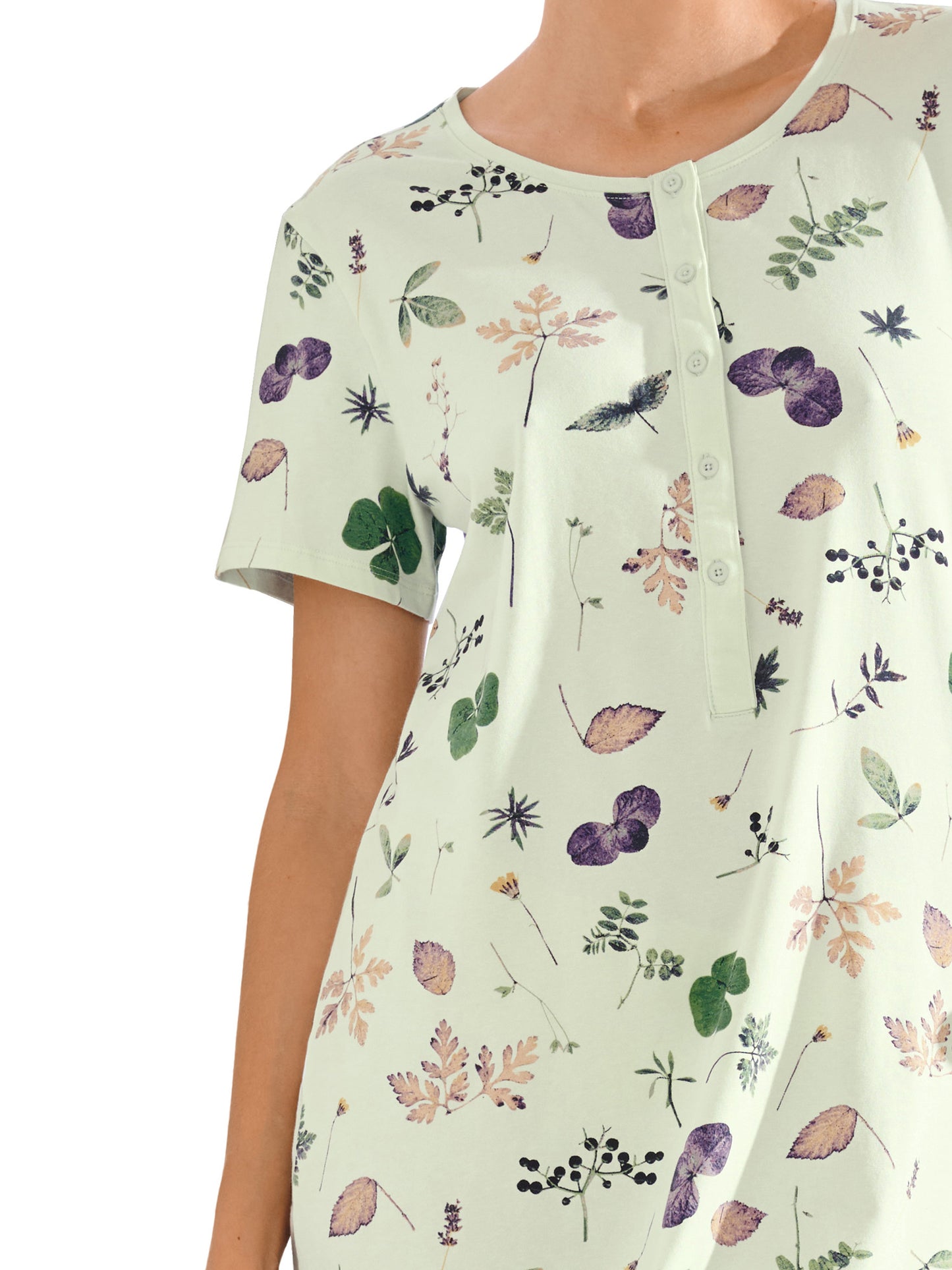 Chemise de nuit manches courtes POMPEYA Lisca
