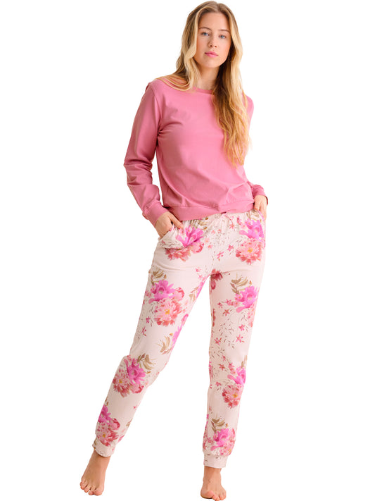 Pyjama pantalon top manches longues ROBIN Lisca