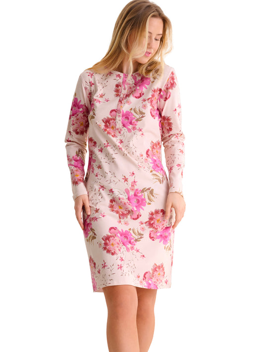 Chemise de nuit manches longues ROBIN Lisca