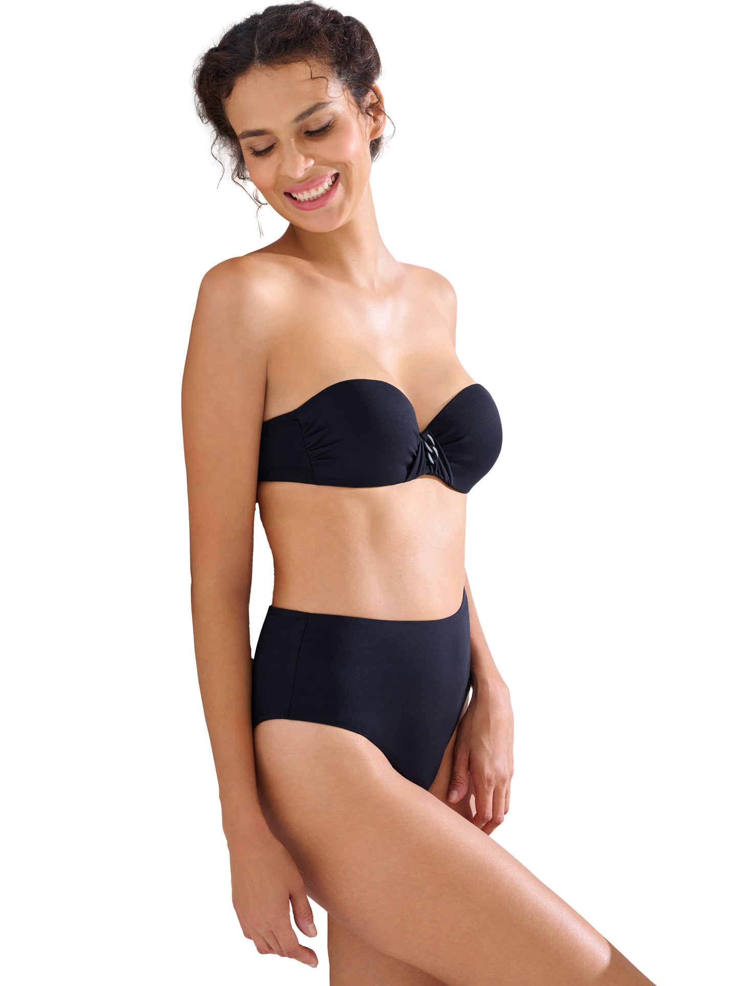 Bas maillot slip de bain échancré taille haute PALMA Lisca