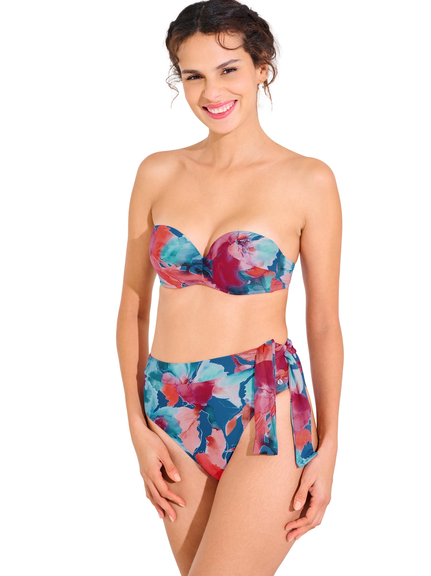 Bas maillot slip de bain échancré taille haute ROMA Lisca