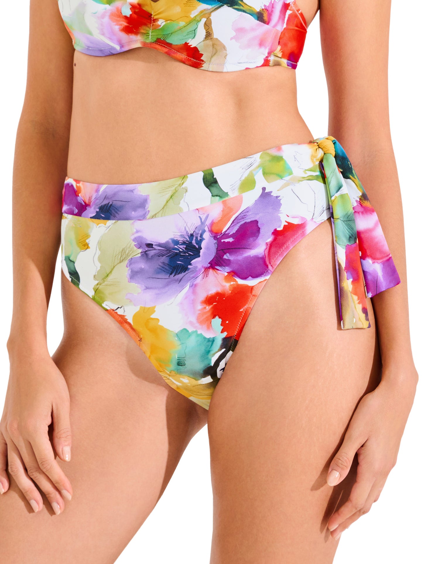 Bas maillot slip de bain échancré taille haute ROMA Lisca